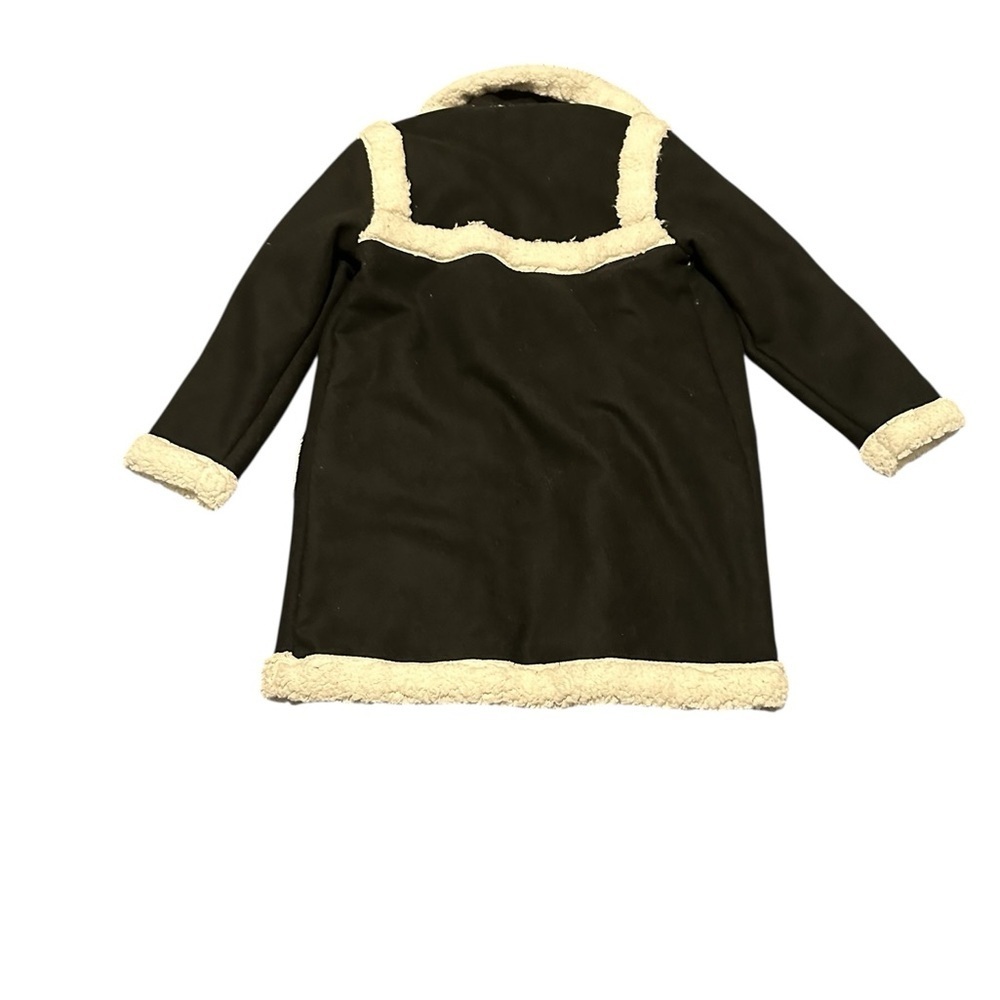 Boohoo man Black and Cream Teddy men Jacket, NWT, size large - Picture 2 of 16